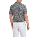 FootJoy Golf Course Doodle Print Polo Shirt - Gravel