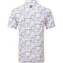 FootJoy Golf Course Doodle Print Polo Shirt - White