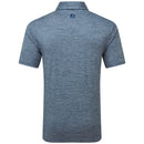 FootJoy Heather Lisle With Trim Polo Shirt - Navy