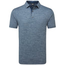 FootJoy Heather Lisle With Trim Polo Shirt - Navy