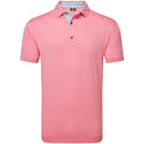 FootJoy Heather Lisle With Trim Polo Shirt - Pink Lemonade