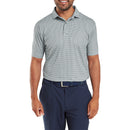 FootJoy Houndstooth Geo Lisle Polo Shirt - Grey