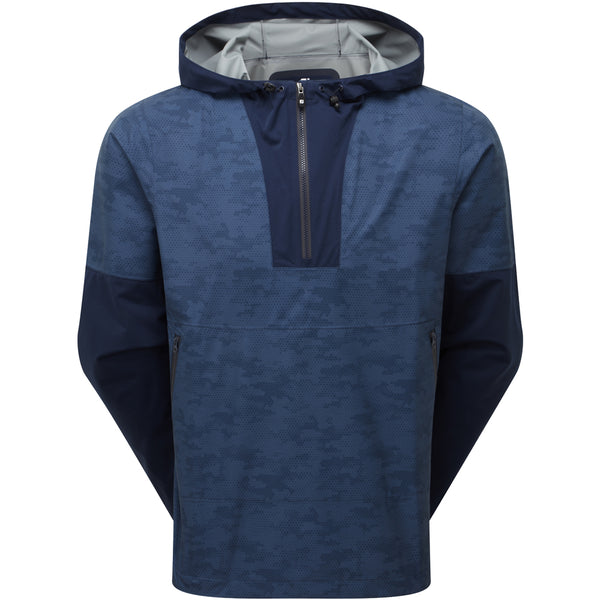 FootJoy HydroLite X Waterproof Hoodie Jacket - Navy Camo