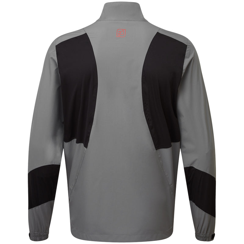 FootJoy HydroLite X Waterproof Jacket - Charcoal/Black & Red