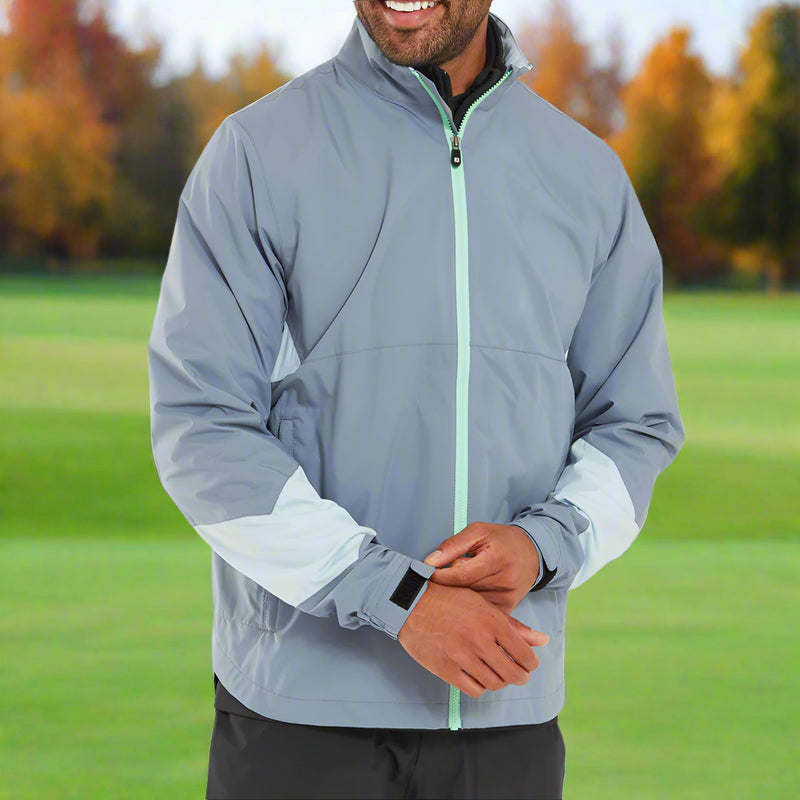 FootJoy HydroLite X Waterproof Jacket - Flint/Niagara