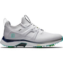 FootJoy Hyperflex Carbon Spiked Waterproof Shoes - White/Charcoal/Teal