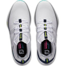 FootJoy Hyperflex Carbon Spiked Waterproof Shoes - White/Charcoal/Teal