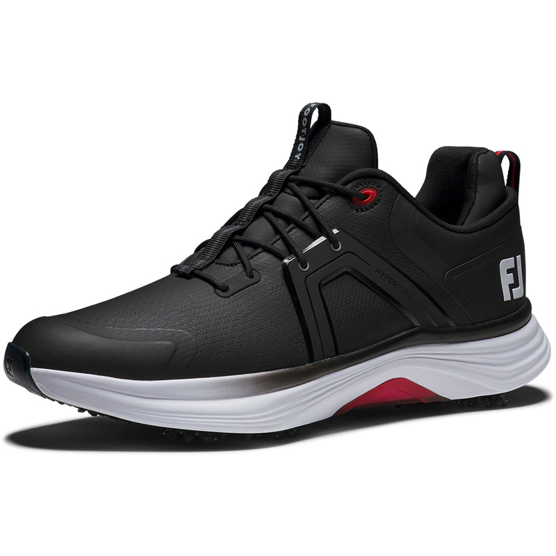 FootJoy Hyperflex Spiked Waterproof Shoes - Black/White/Red
