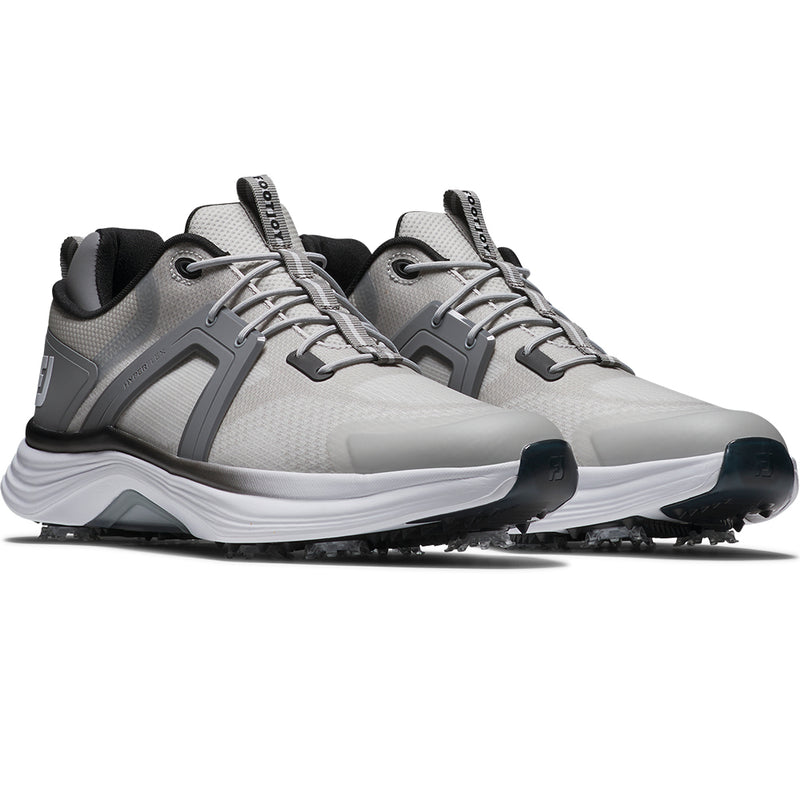 FootJoy Hyperflex Spiked Waterproof Shoes - Grey/White/Charcoal