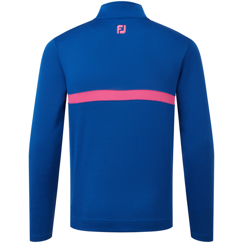 FootJoy Inset Stripe Chillout Pullover - Deep Blue/Berry