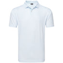 FootJoy Irongate Print Lisle Polo Shirt - White/Skyway