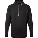 FootJoy Junior Chillout 1/4 Zip Pullover - Black