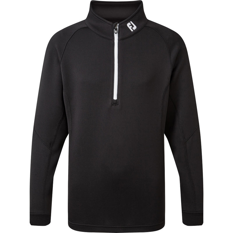 FootJoy Junior Chillout 1/4 Zip Pullover - Black