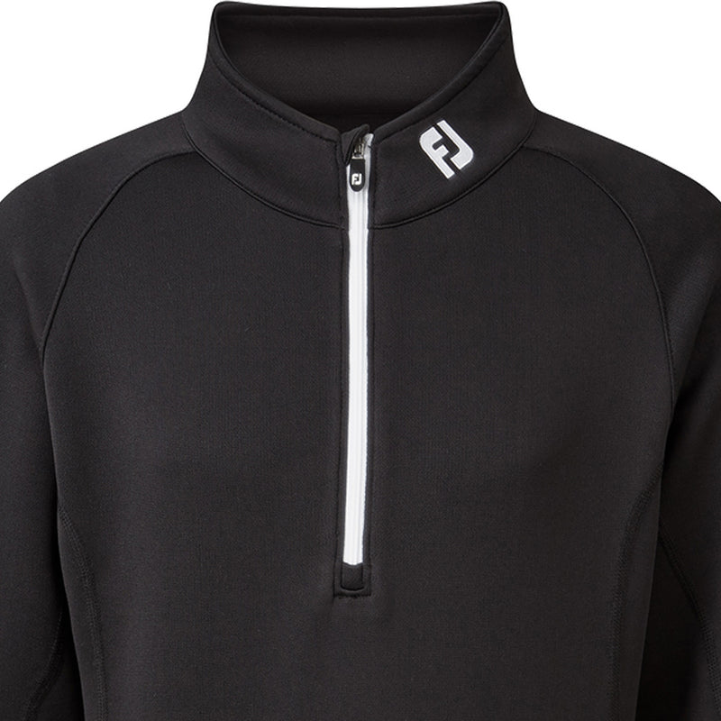 FootJoy Junior Chillout 1/4 Zip Pullover - Black