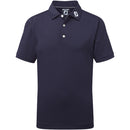 FootJoy Junior Stretch Pique Solid Polo Shirt - Navy