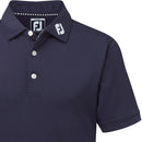 FootJoy Junior Stretch Pique Solid Polo Shirt - Navy