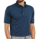 FootJoy Micro Feeder Stripe Lisle Polo Shirt - Navy Tonal