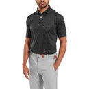 FootJoy Painted Floral Lisle Polo Shirt - Black