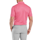 FootJoy Painted Floral Lisle Polo Shirt - Pink Lemonade
