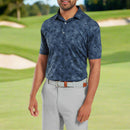 FootJoy Pop Camo Lisle Polo Shirt - Dark Denim