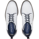 FootJoy Premiere Series Packard Spiked Waterproof Shoes - White/Brown/Navy