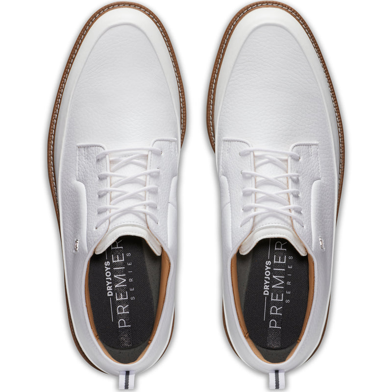 FootJoy Premiere Series Field LX Spiked Waterproof Shoes - White/Grey