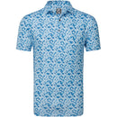 FootJoy Primrose Print Lisle Polo Shirt - Ocean