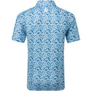 FootJoy Primrose Print Lisle Polo Shirt - Ocean