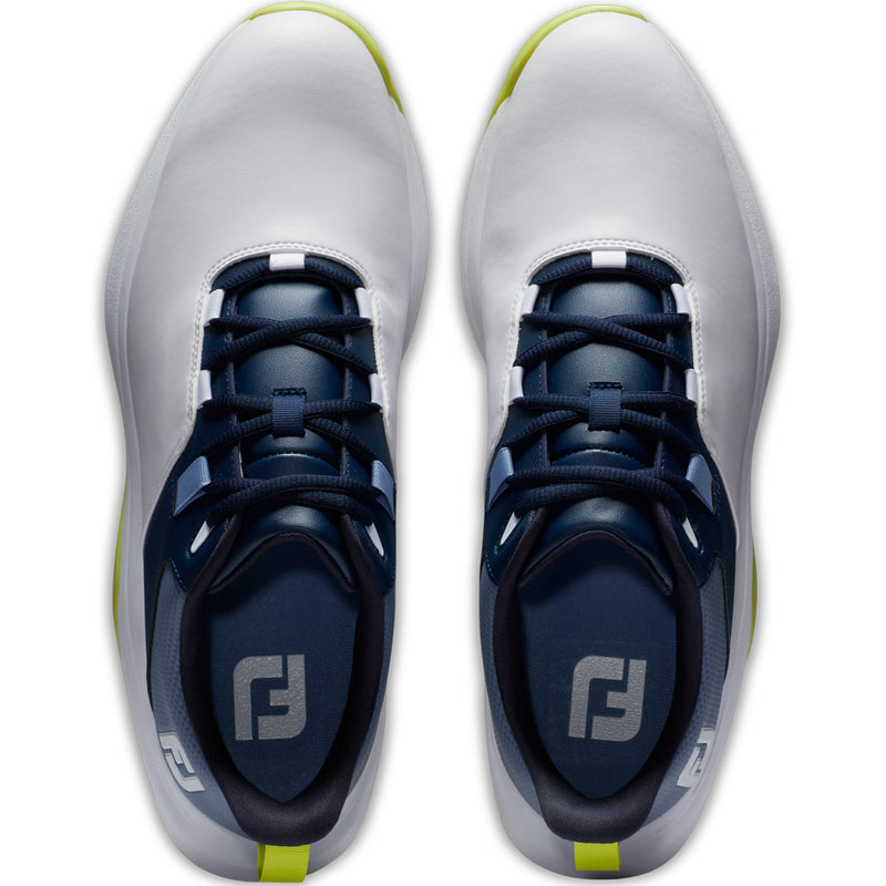 FootJoy Pro Lite Spikeless Waterproof Shoes - White/Navy/Lime