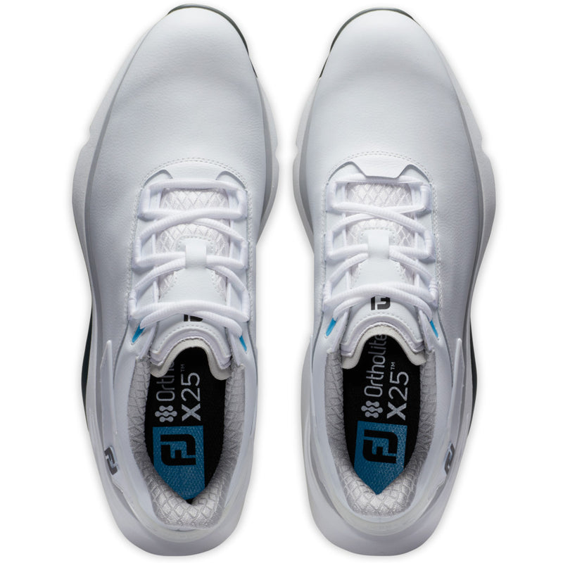 FootJoy Pro SLX Mens Spikeless Waterproof Shoes - White/White/Grey