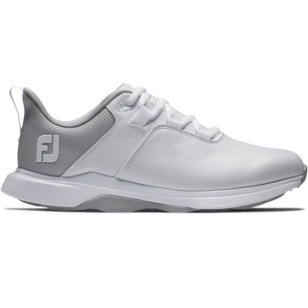 FootJoy Prolite Womens Spikeless Waterproof Shoes - White/Grey