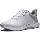 FootJoy ProLite Womens Spikeless Waterproof Shoes - White/Grey