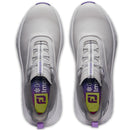 FootJoy Quantum Ladies Spikeless Waterproof Shoes - Grey/White/Purple
