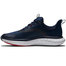 FootJoy Quantum Ltd Edition Spikeless Waterproof Shoes - Navy/White/Red