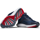 FootJoy Quantum Ltd Edition Spikeless Waterproof Shoes - Navy/White/Red