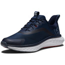 FootJoy Quantum Ltd Edition Spikeless Waterproof Shoes - Navy/White/Red