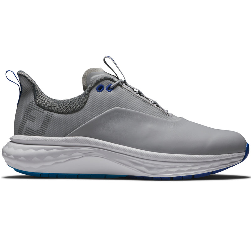 FootJoy Quantum Spikeless Waterproof Shoes - Grey/White/Blue