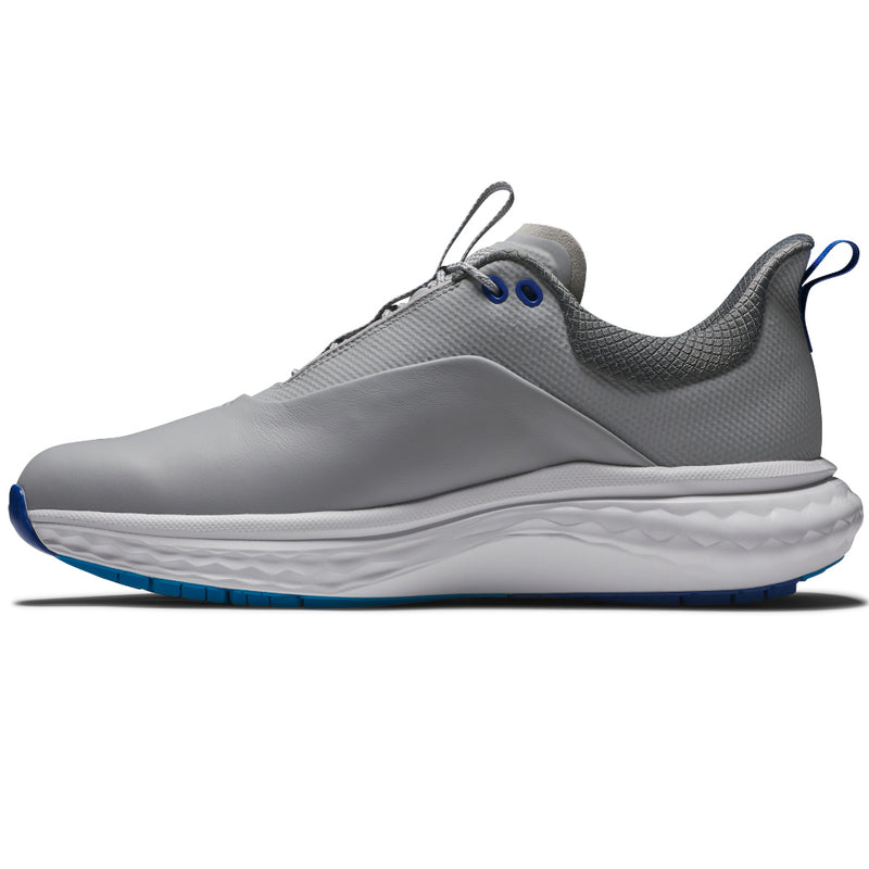 FootJoy Quantum Spikeless Waterproof Shoes - Grey/White/Blue