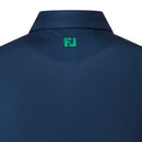 FootJoy Sleeve Stripe Pique Polo Shirt - Navy/Field Green/White