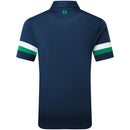 FootJoy Sleeve Stripe Pique Polo Shirt - Navy/Field Green/White