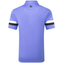 FootJoy Sleeve Stripe Pique Polo Shirt - Vivid Violet/Black/White