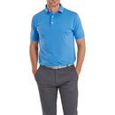FootJoy Stretch Lisle Dot Print Polo Shirt - Ocean/Berry