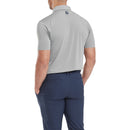FootJoy Stretch Lisle Dot Print Polo Shirt - Grey/Navy