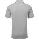 FootJoy Stretch Lisle Dot Print Polo Shirt - Grey/Navy