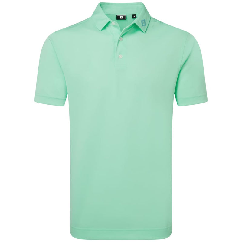 FootJoy Stretch Pique Solid Polo Shirt - Sea Glass