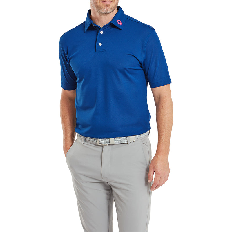 FootJoy Stretch Pique Solid Polo Shirt - Deep Blue