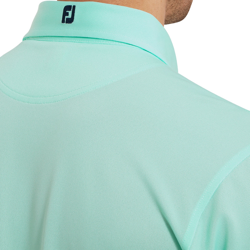 FootJoy Stretch Pique Solid Polo Shirt - Sea Glass