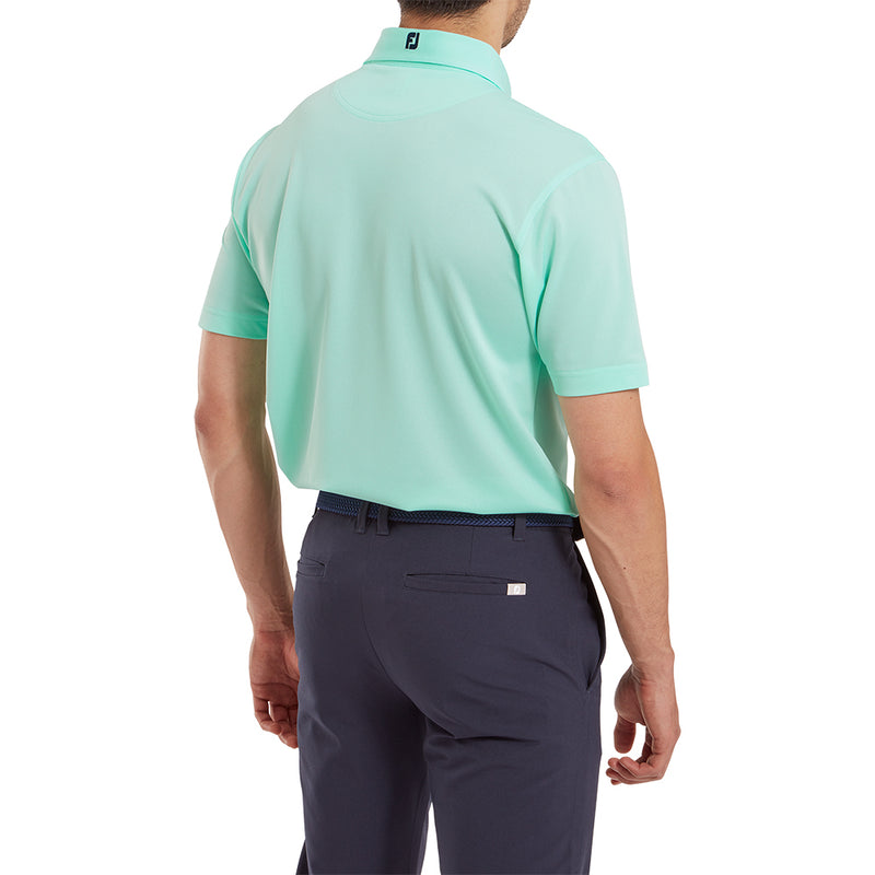 FootJoy Stretch Pique Solid Polo Shirt - Sea Glass