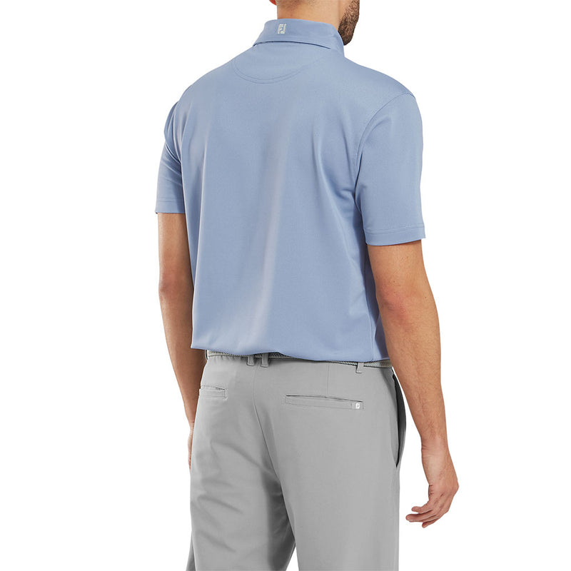 FootJoy Stretch Pique Solid Polo Shirt - Blue Jay