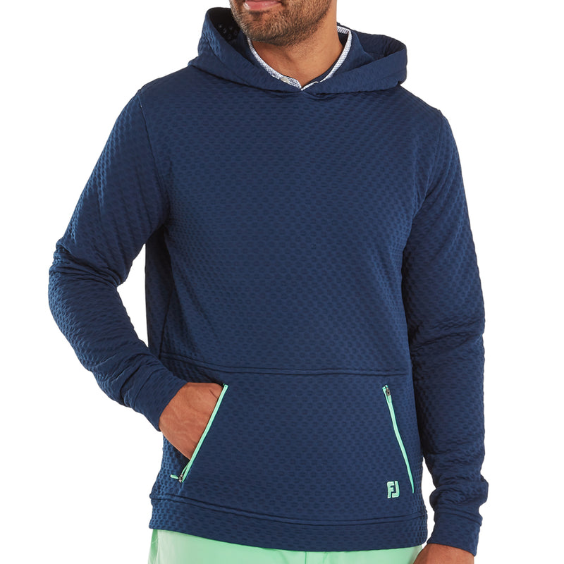 FootJoy Textured Knit Hoodie - Navy